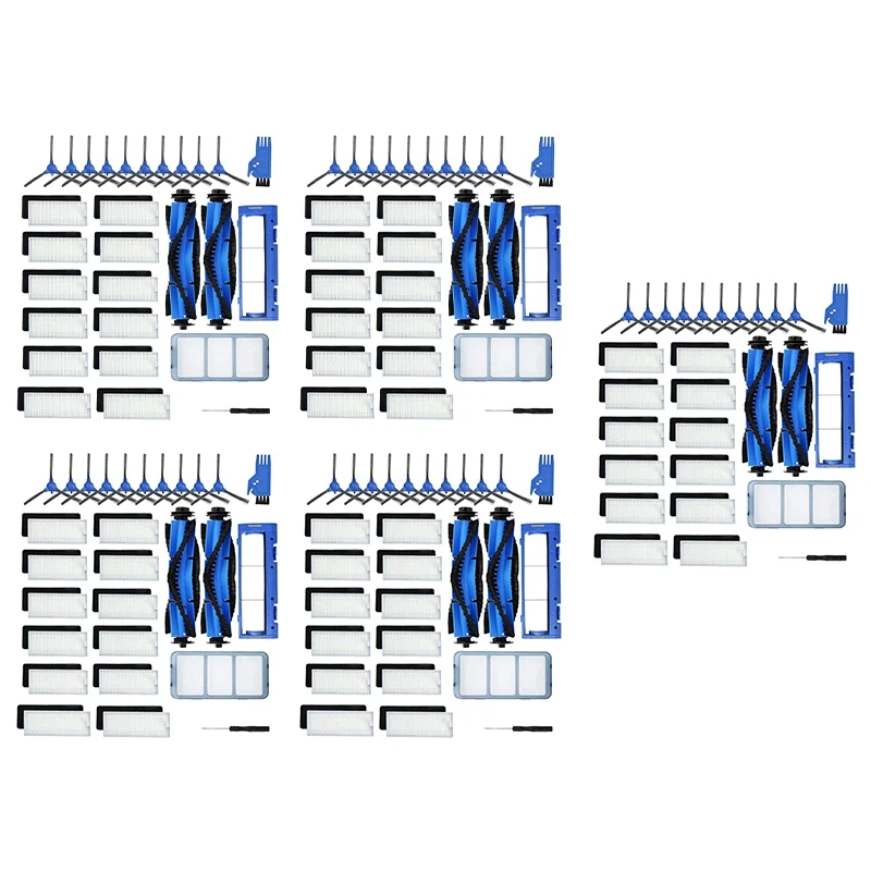 

Комплект из 140 запасных частей, аксессуары для робота-пылесоса Eufy Robovac 11S 12 30C 15T 15C 35C, 60 фильтров