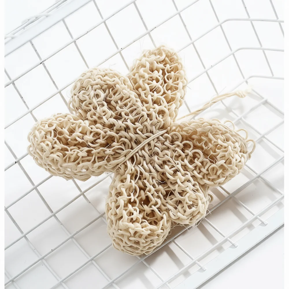 Natural Sisal Fiber Bath Scrubber Exfoliating Shower Sponge Body Cleaning Tool Effective Dirt Removal For Smooth Skin Care Needs