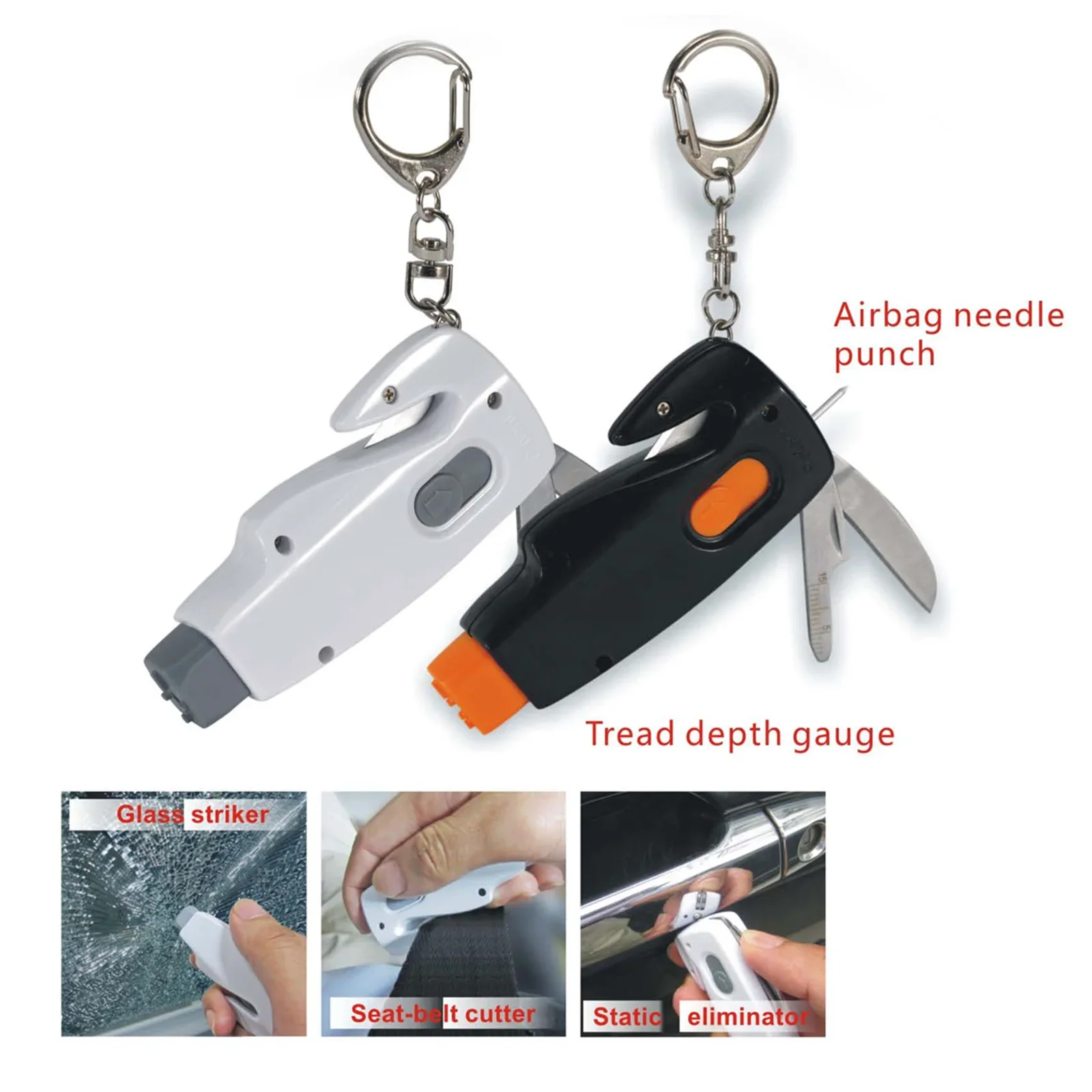 

2024 Car Escape Hammer Window Breaker Seat Belt Cutter Hammer Emergency Car Safety Hammer Outdoor Life Saving Tool