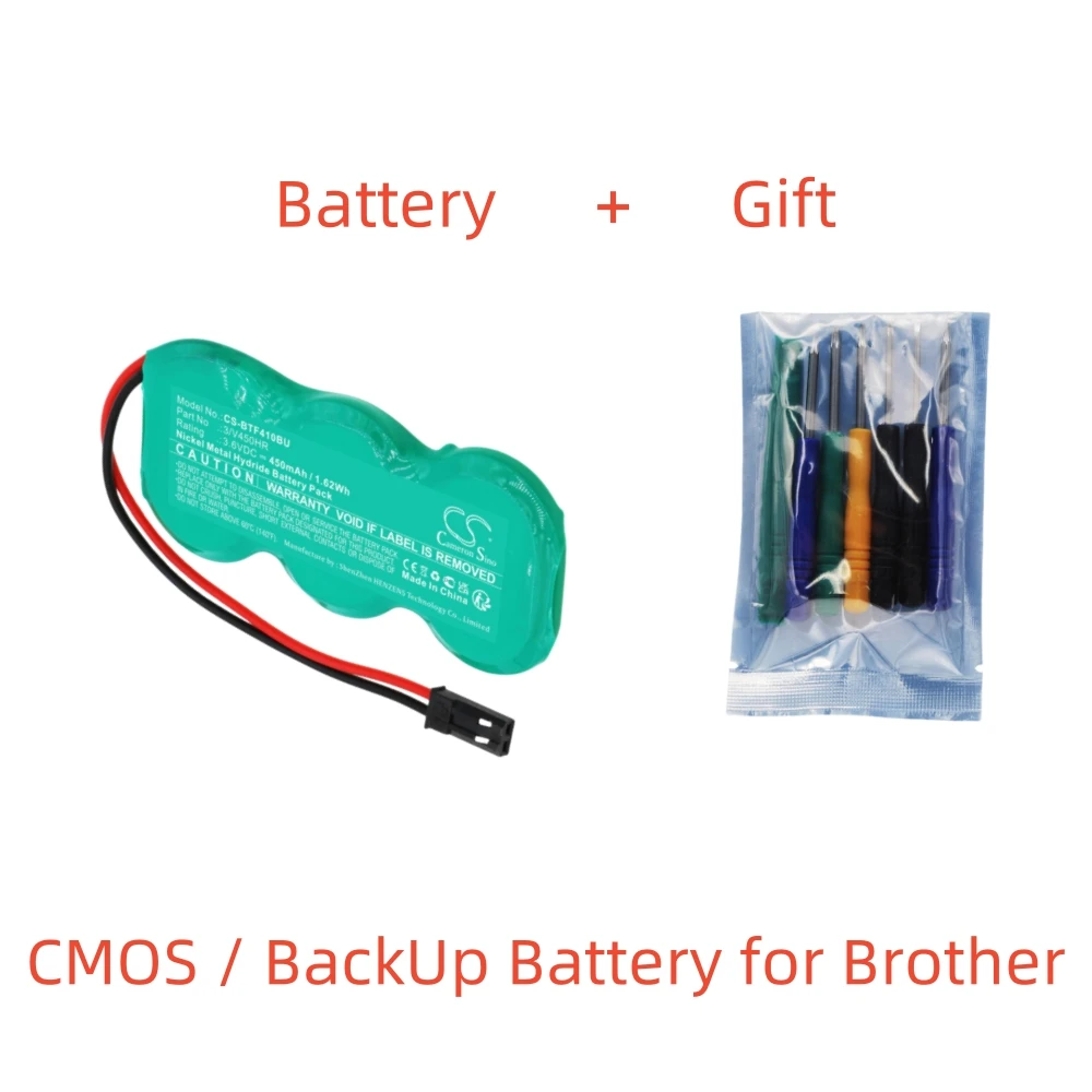 Batería Ni-MH para máquina de Fax Brother CMOS/backup. 3,6 V,450mAh,Fax4100e, 3/V450HR