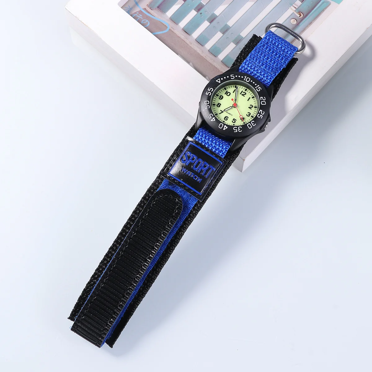 Stylish Nylon Blue Watch Comfortable Breathable Quartz Watch Gifts Birthday Party Waterproof