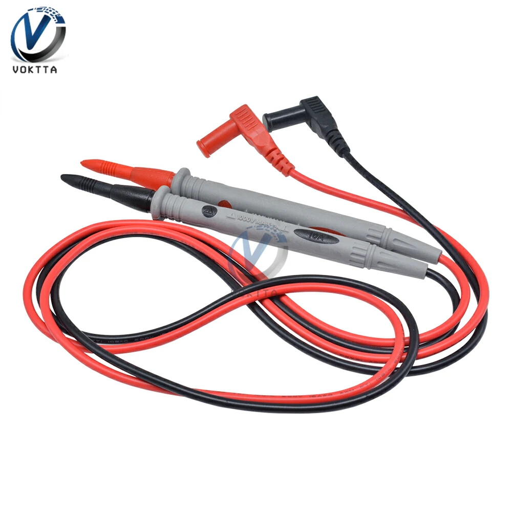 Bolígrafo de prueba de multímetro Universal, 1000V, 20A, 10A, cables, kits de prueba de sonda multímetro, cable de pluma de cobre puro chapado en oro de 72cm/110cm