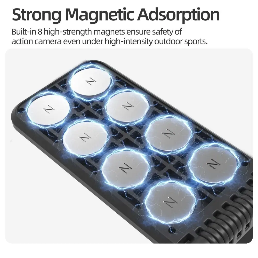 Rotatable Magnetic Bracket Adjustable Quick-reslease Mount Base Universal for DJI Osmo 360/Action 5Pro/Pocket 3/Insta360 X5