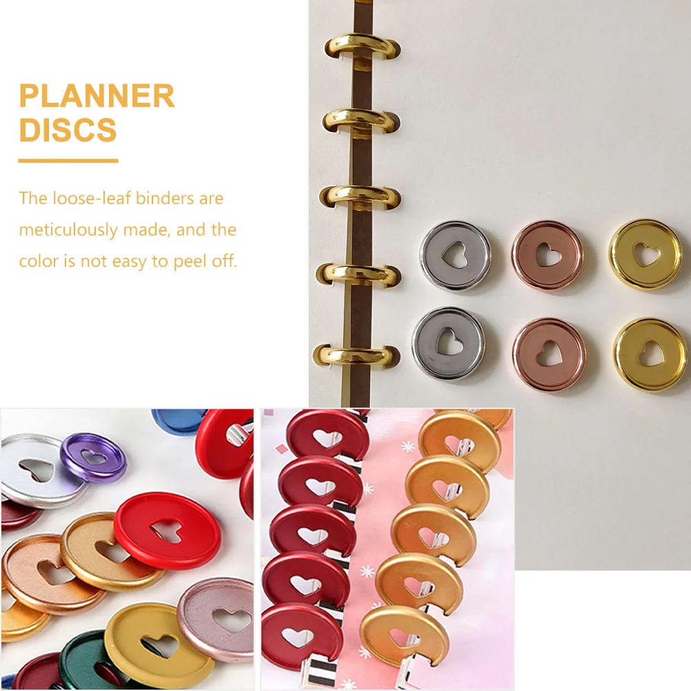 10Pcs Matte Binding Discs High-Grade Loose-Leaf Planner Supplies Strong Hold Office Students Artists Discbound Discs