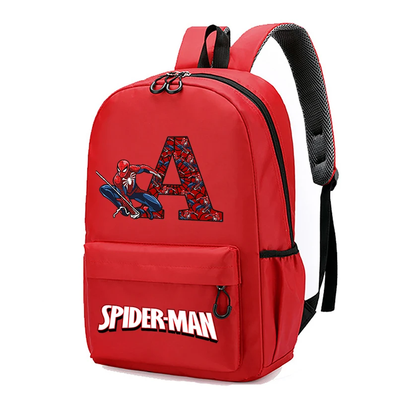 

Marvels SpiderMans Boys Knapsack Children School Bag Teenager Printed Backpack Student Book Bag Cartoon Anime Kids Cute Gifts