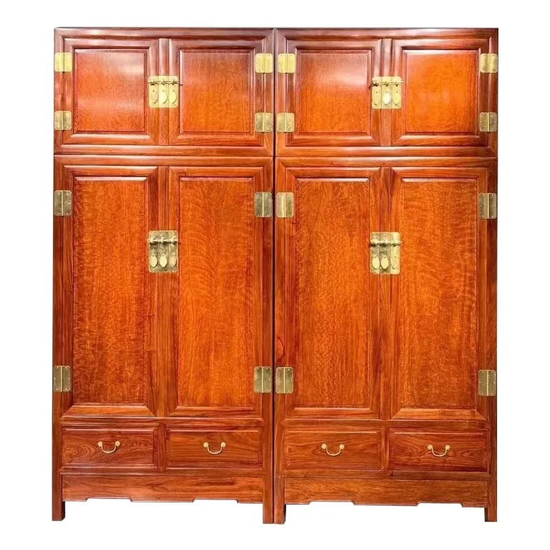 

Fragrant Pear Wood Small Burmese Flower Top Box Cabinet Red Sandalwood High-end Storage
