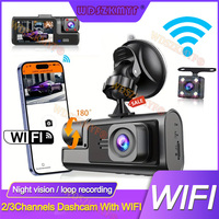2/3 Channel Dash Cam for Cars 1080P WIFI Car DVR HD Car Camera Video Recorder Front Rear View Camera Black Box Car Assecories