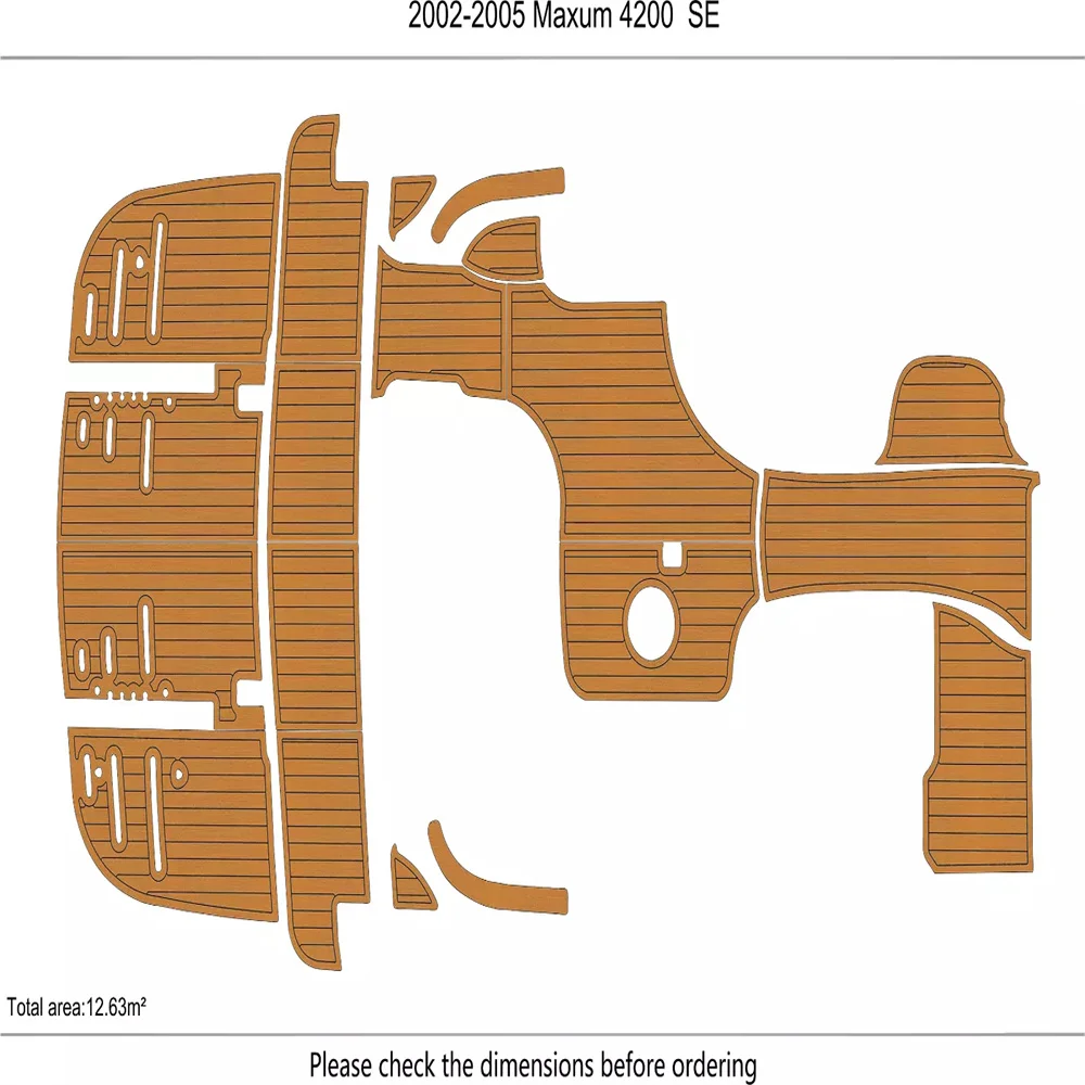 2002-2003 Maxum 4200 Boat EVA Foam Boat Flooring Teak Foam Decking for Boats Marine Flooring Teak Yacht boat marine accessories