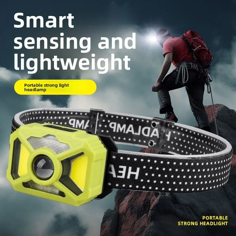 mini-lanterna-de-cabeca-led-portatil-com-sensor-de-inducao-inteligente-luz-forte-e-a-prova-d'Agua-para-pesca-noturna-e-camping-ao-ar-livre