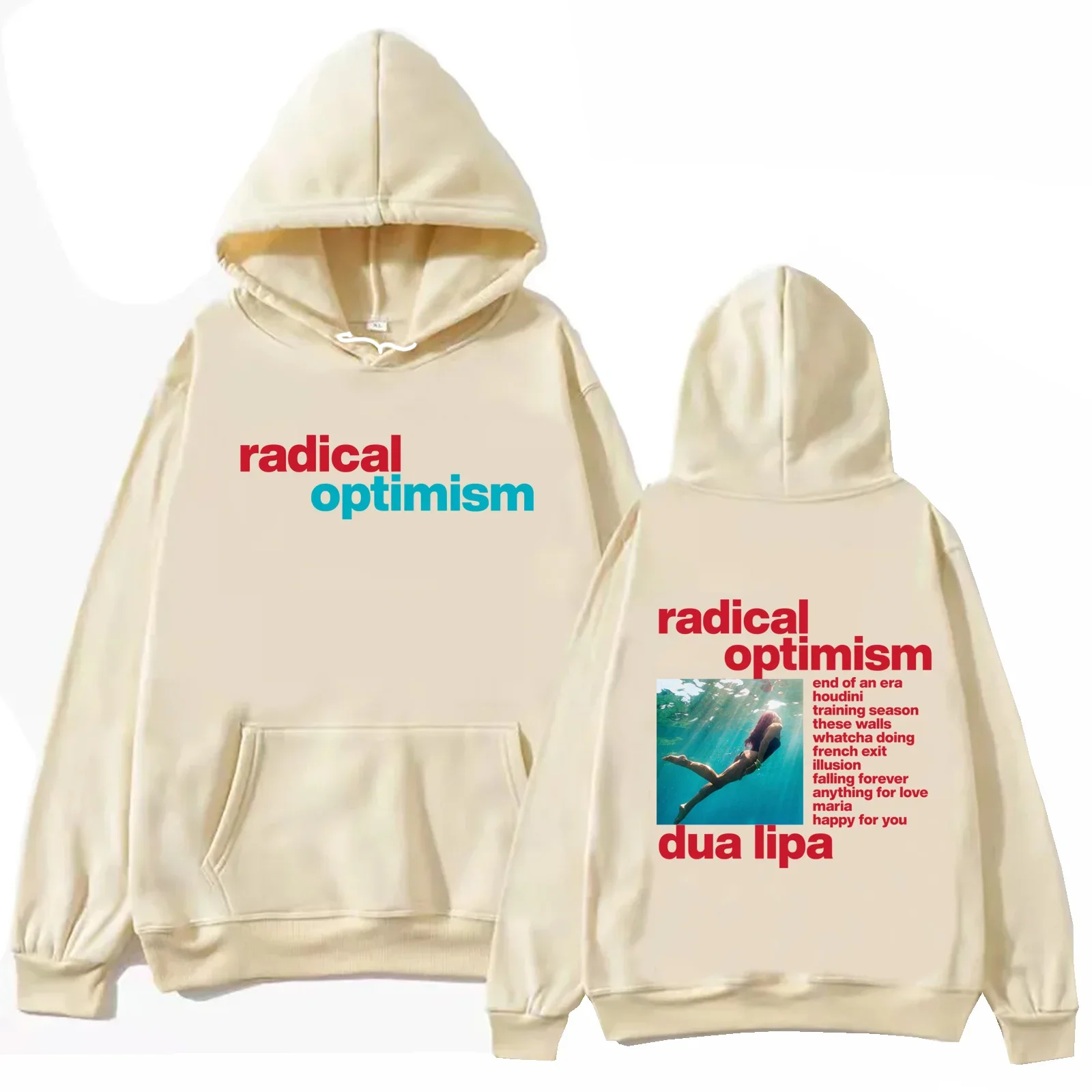 

Dua Radical Optimism 2024 Hoodie Lipa Harajuku Hip Hop Pullover Tops