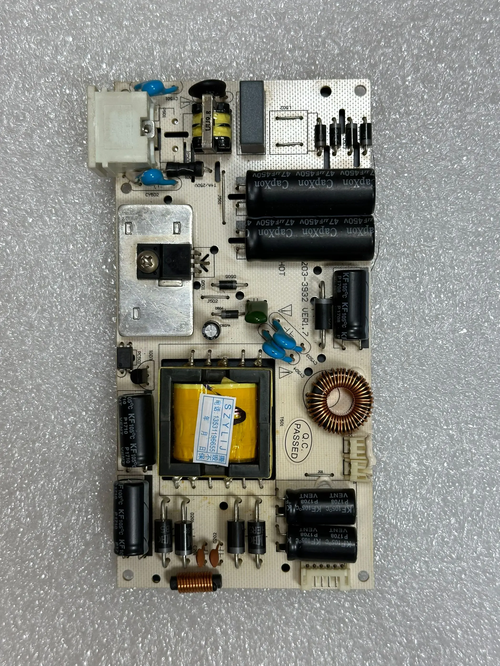 

Original T320210 W315210 power board High pressure board 100-203-3932 VER1.2