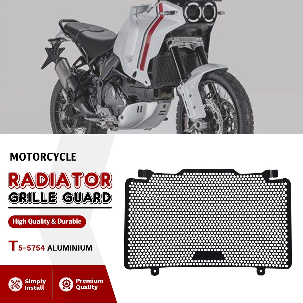 

For Ducati DesertX DESERT X 2022 2023 Motorcycle Accessories Radiator Protective Cover Grille Guard Cover Protector Fuel Tank