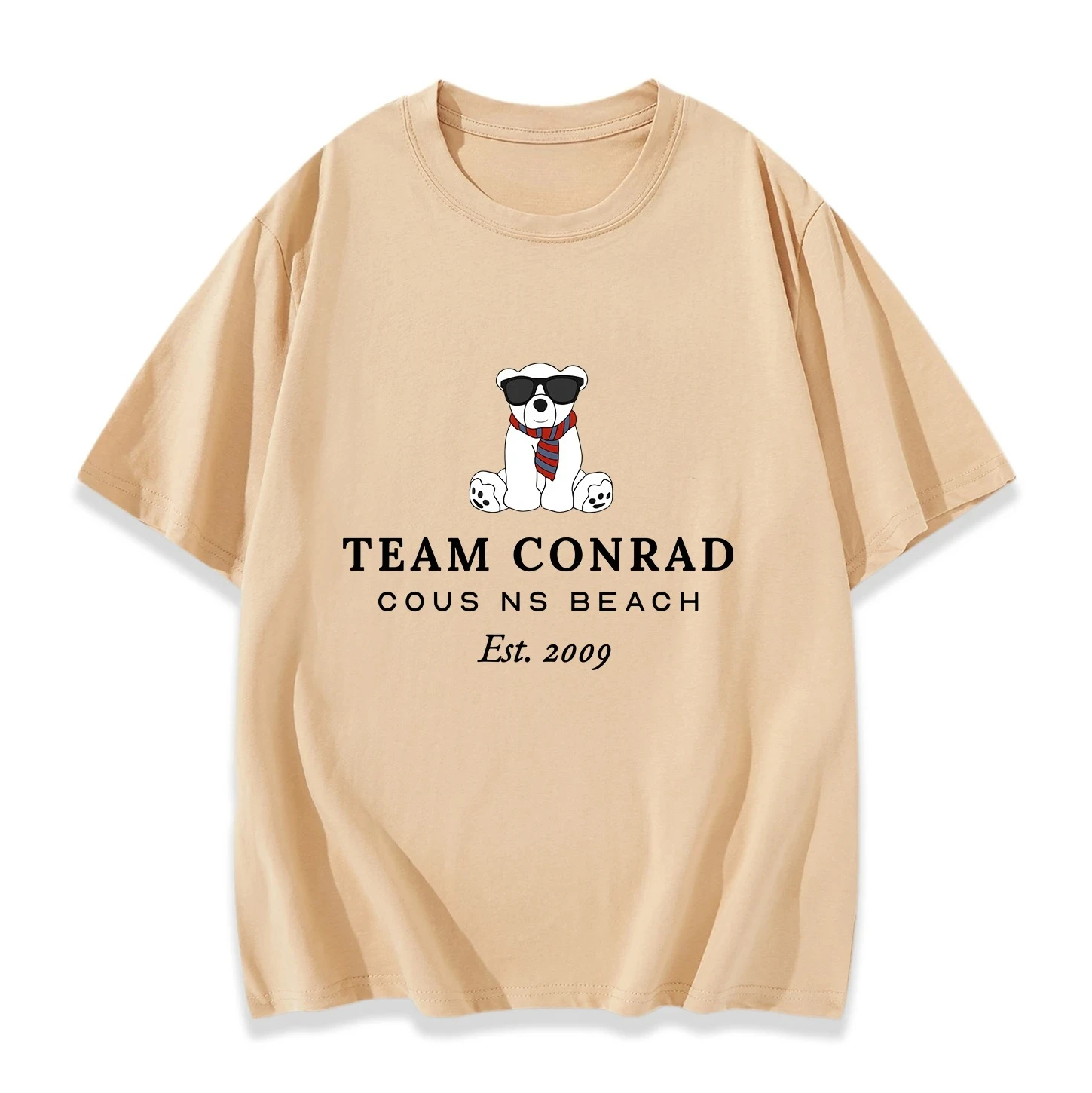 Equipe de moda conrad camiseta o verão eu virou camisa bonita personalizada cuscins praia camisa das mulheres dos homens manga curta streetwear topos