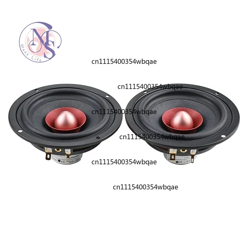 ZOCI-4 Inch HIFI Full Range Speaker Unit DIY 4ohm 25W Neodymium iron Boron Cotton hemp Fiber Vocal instruments 116MM 2pcs