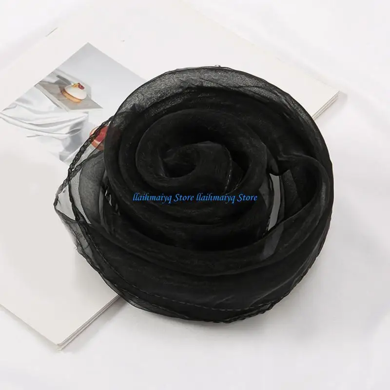 573B Unieke vierkante sjaal Kinderen Hijab Sjaals Ademende optredens Sjaal