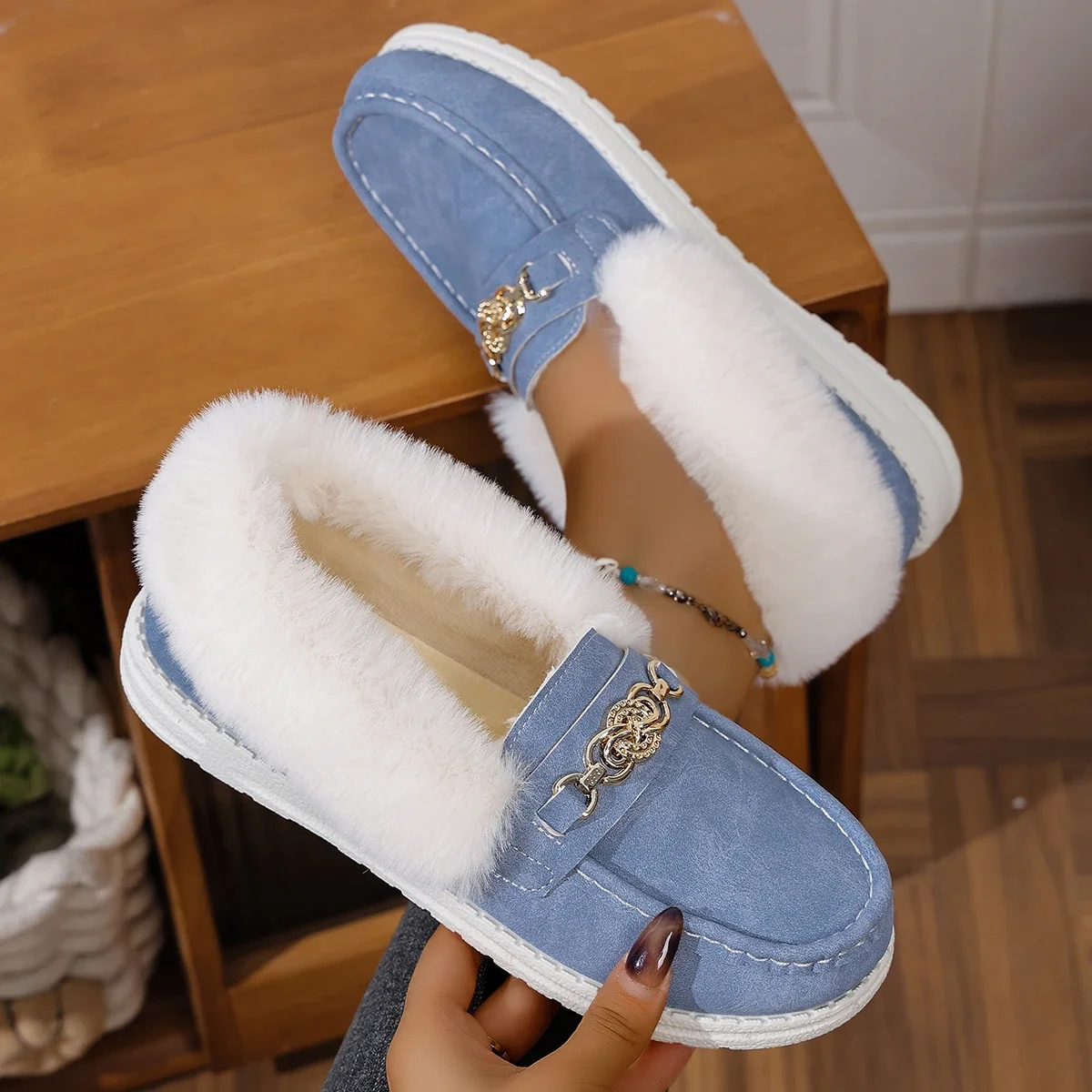 

Women Snow Boots Comfortable Casual Platform Woman Shoes 2025 Winter Lightweight Ankle Boots Plush Botas Mujer Zapatos De Mujer