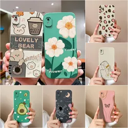 Phone Case For Samsung Galaxy A 10 A 10 Cover Cute Fashion Matte Protective Liquid Soft Silicone Capa For Galaxy A10s M01s Funda