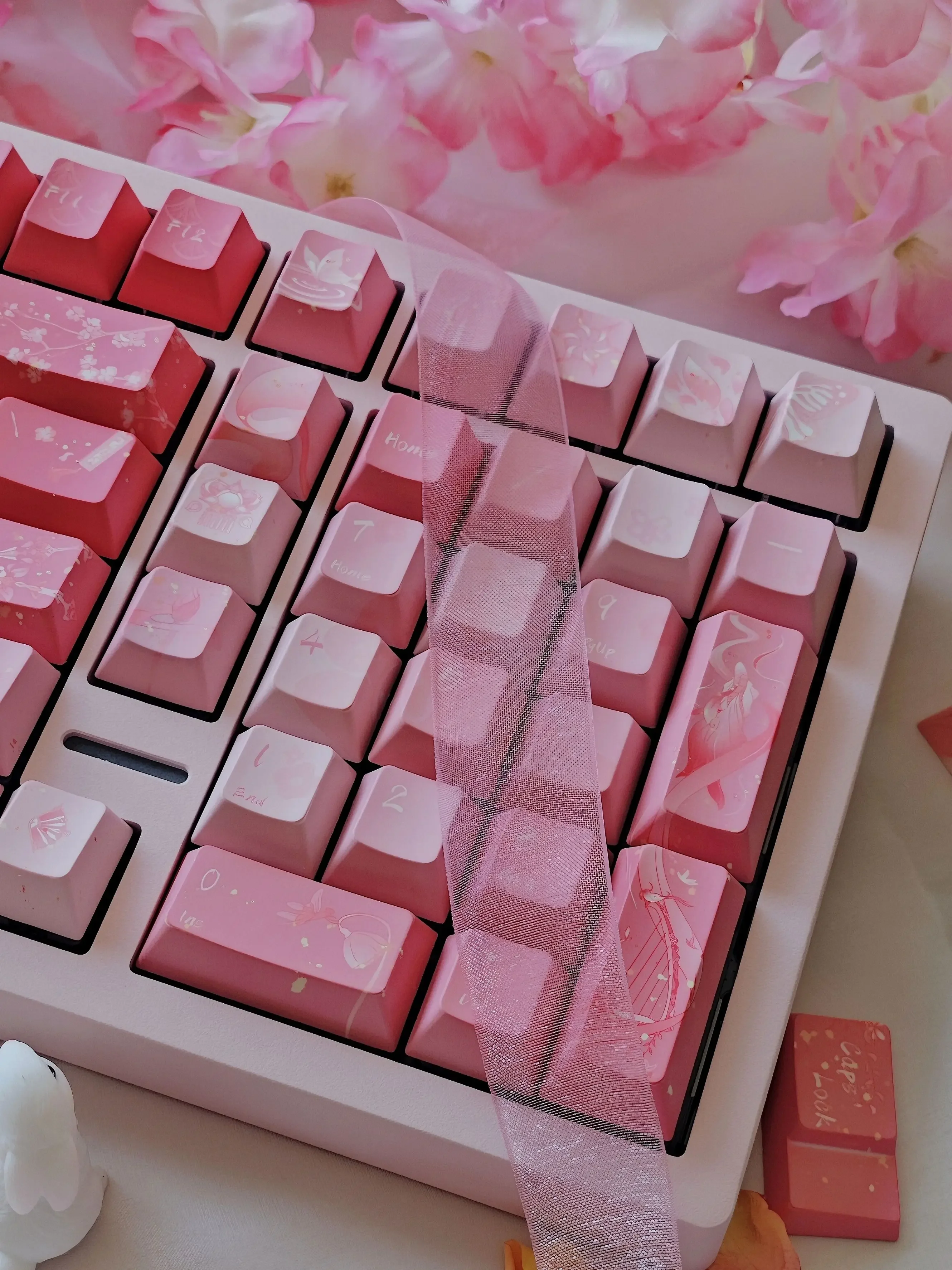 

Original Jinghong keycap derivative PBT five-sided sublimation original mechanical keyboard