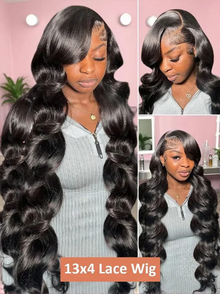 30 40 Inch Body Wave Wigs Human Hair 13x4 13x6 HD Lace Frontal 100% Human Hair Wig For Black Women