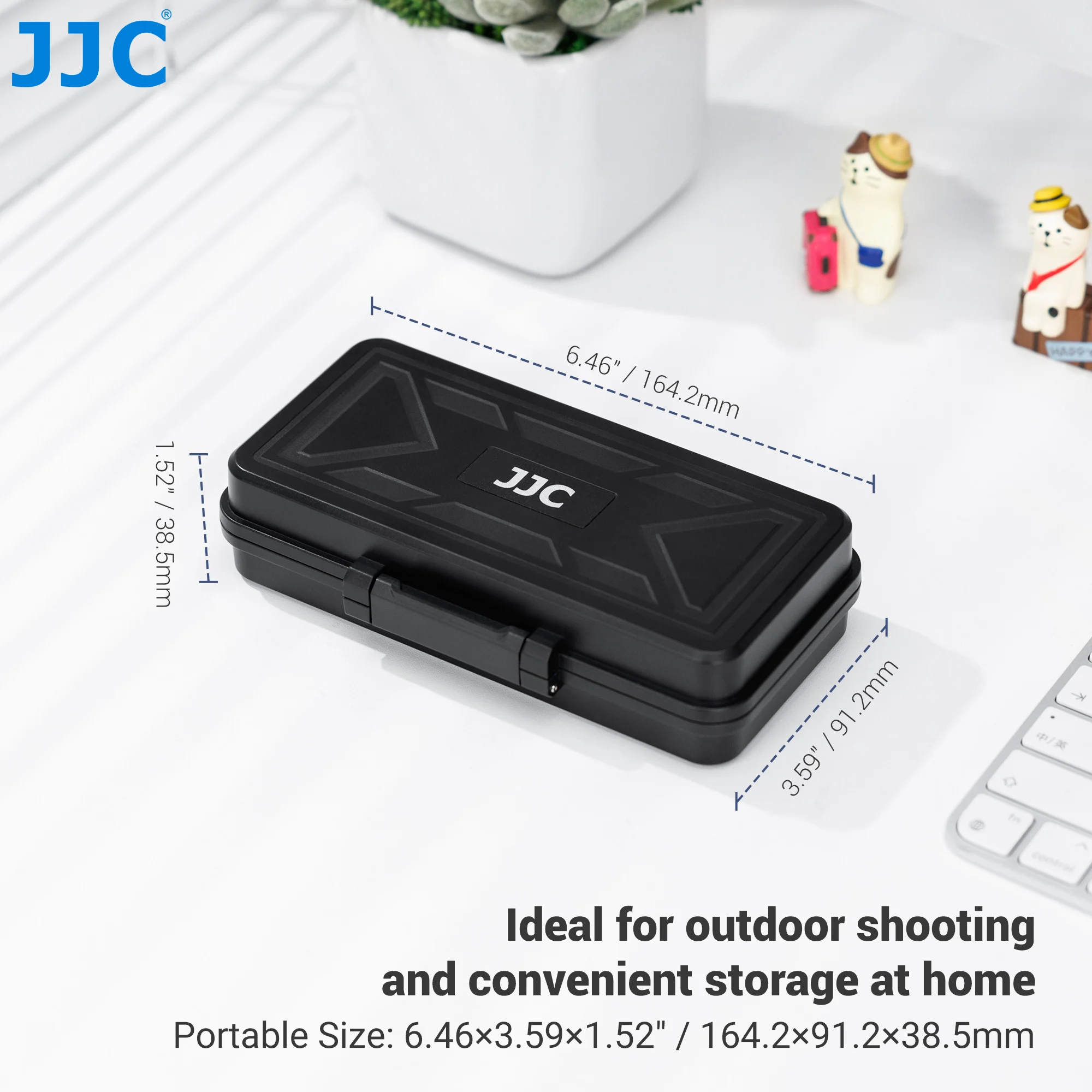 JJC Camera Battery Memory Card Storage Case for 6 SD Card 6 CFexpress Type-B/XQD 5 CFexpress Type-A Cards 3 Camera Batteries