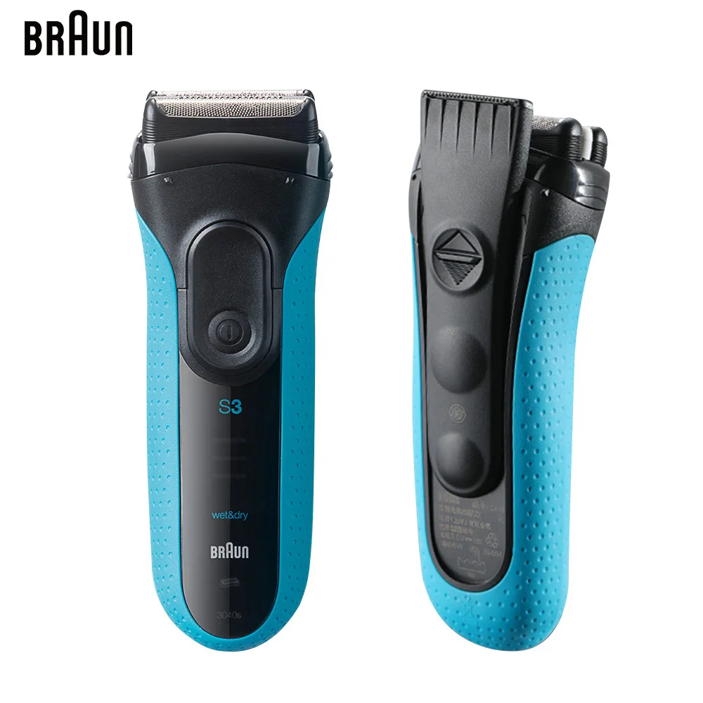 Braun Elektrorasierer 3er Serie ProSkin 3040S 3010S Reciprocating Shaver für Männer Rasiermaschine mit Trimmer 100-240V