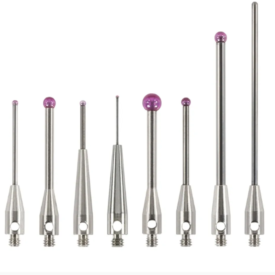 جديد M2M3 Renishaw إبرة قياس ثلاثية الأبعاد قياس رئيس روبي قياس إبرة 0.5/1.0/1.5/2.0/3 #3