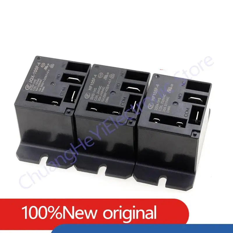 

5PCS/LOT Relay JQX-105F-4-012D-1HS JQX-105F-4-024D-1HS JQX-105F-4-220A-1HS 1ZS 12V 24V 220V 30A