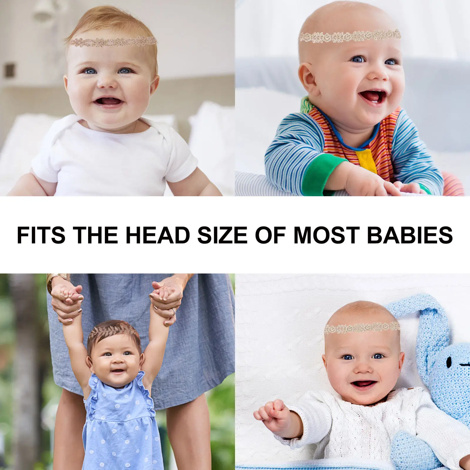 

Набор из 6 кружевных повязок для волос с цветочным узором, креативные аксессуары для волос, украшение для праздничных мероприятий и тематических вечеринок