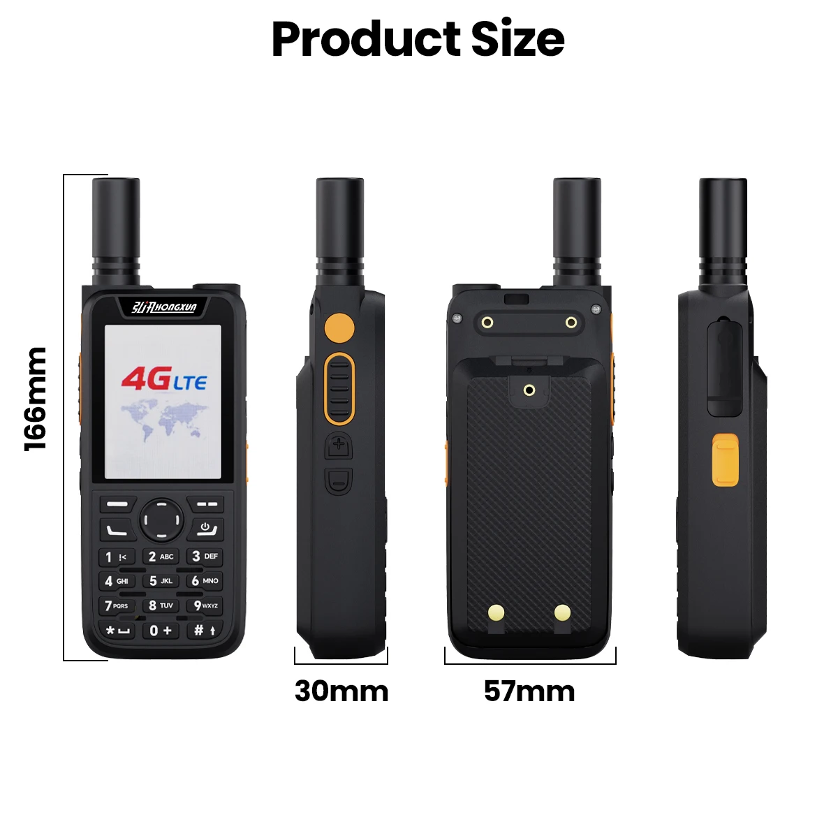 ZELLO Walkie Talkie HX-T99 4G POC 5000KM Bluetooth GPS SOS IPX68 Collegamento wireless Android 9 Chiamate cellulari Torcia incorporata