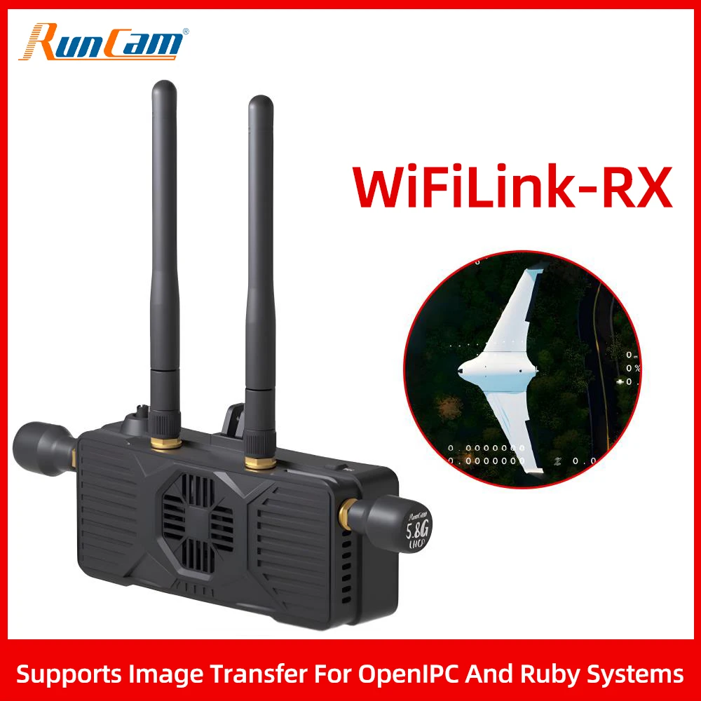 

Цифровой приемник RunCam WiFiLink HD-приемник 5,8G 9-30 В для системы OpenIPC и Ruby VTX