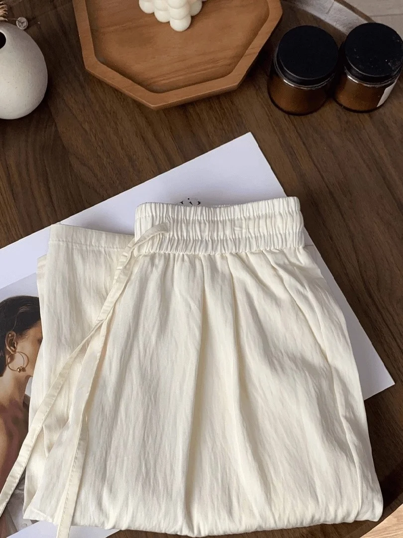 بنطلون كتان واسع الساق للرجال صيفي CleanFit Preppy Sle فضفاض مريح بقص مستقيم عالي الخصر بنطلون كاجوال قابل للتنفس #5