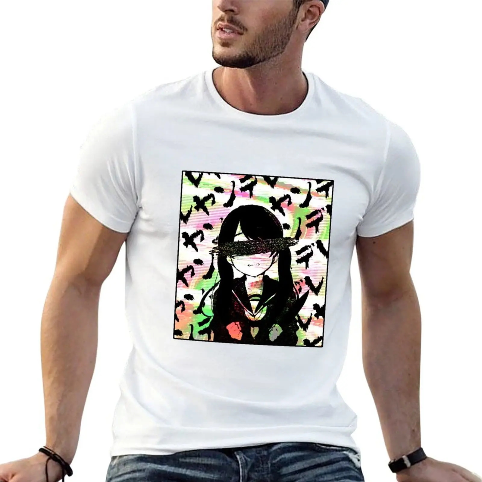 

YANDERE 2 HORROR ANIME AESTHETIC T-Shirt t shirts for man graphic tees man t shirt summer men t shirt cotton 100% T-Shirt