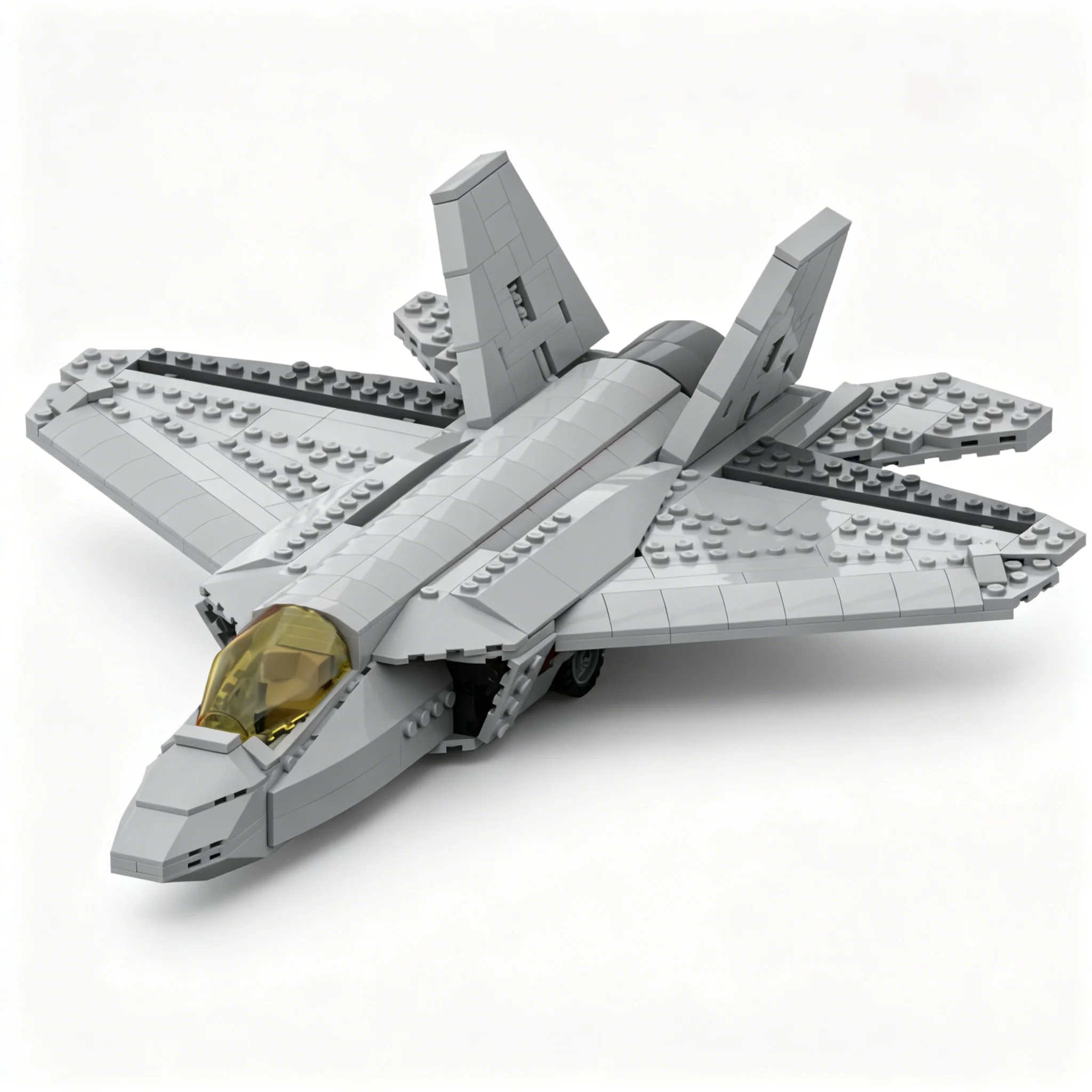 612 piezas MOC Creator 3 en 1 Lightning II Follower, Bloques de Construcción de Modelo Especial, Juguete de Construcción, Regalos de Navidad, DIY Creativo