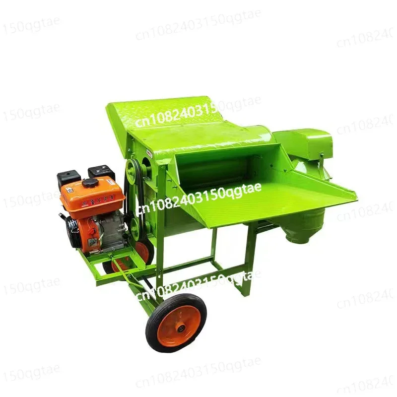 100-200KG/H Wheat Thresher Agricultural Soybean Sorghum Sesame Rice Threshing Machine Full Feeding Wheat Threshing Machine