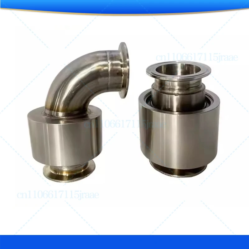 

Food grade quick change clamp welded stainless steel rotary joint pipeline movable pagoda rotary joint specifications complete