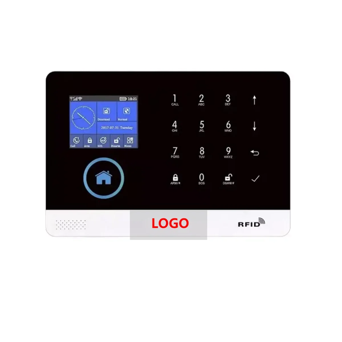 IOS Android App WIFI GSM Wireless Home Security Touch Keypad Security Alarm System Smart Anti-theft Alarm Kit with Graffiti