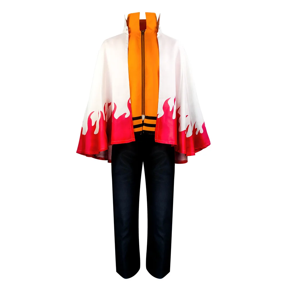 

Anime Cosplay Costume From "Boruto: Anime Next Generations", 7th Hokage Cloak And Hood Set Cosplay Outfit