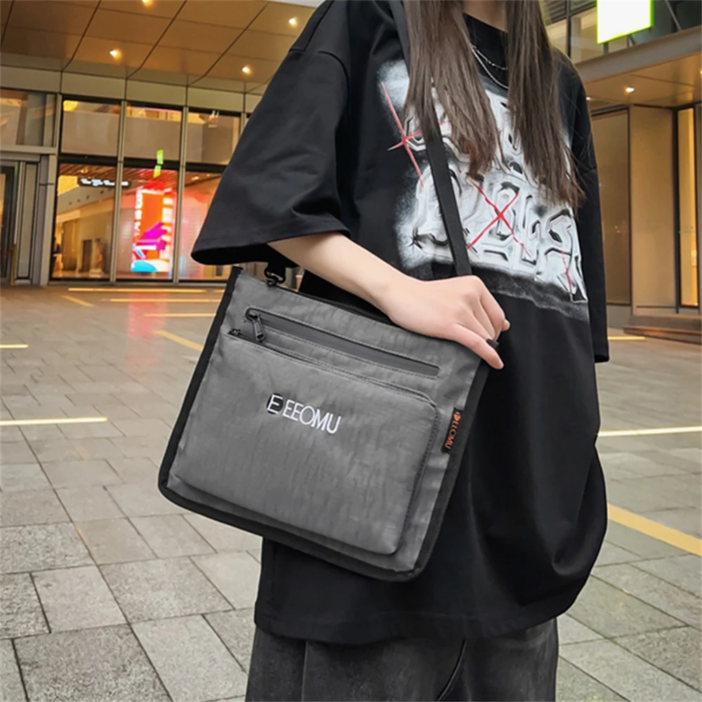 Large-Capacity High Quality Nylon Shoulder Bag Women Fashion Solid Color Messenger Bags 2023 Summer Student Bag Bolsos De Mujer