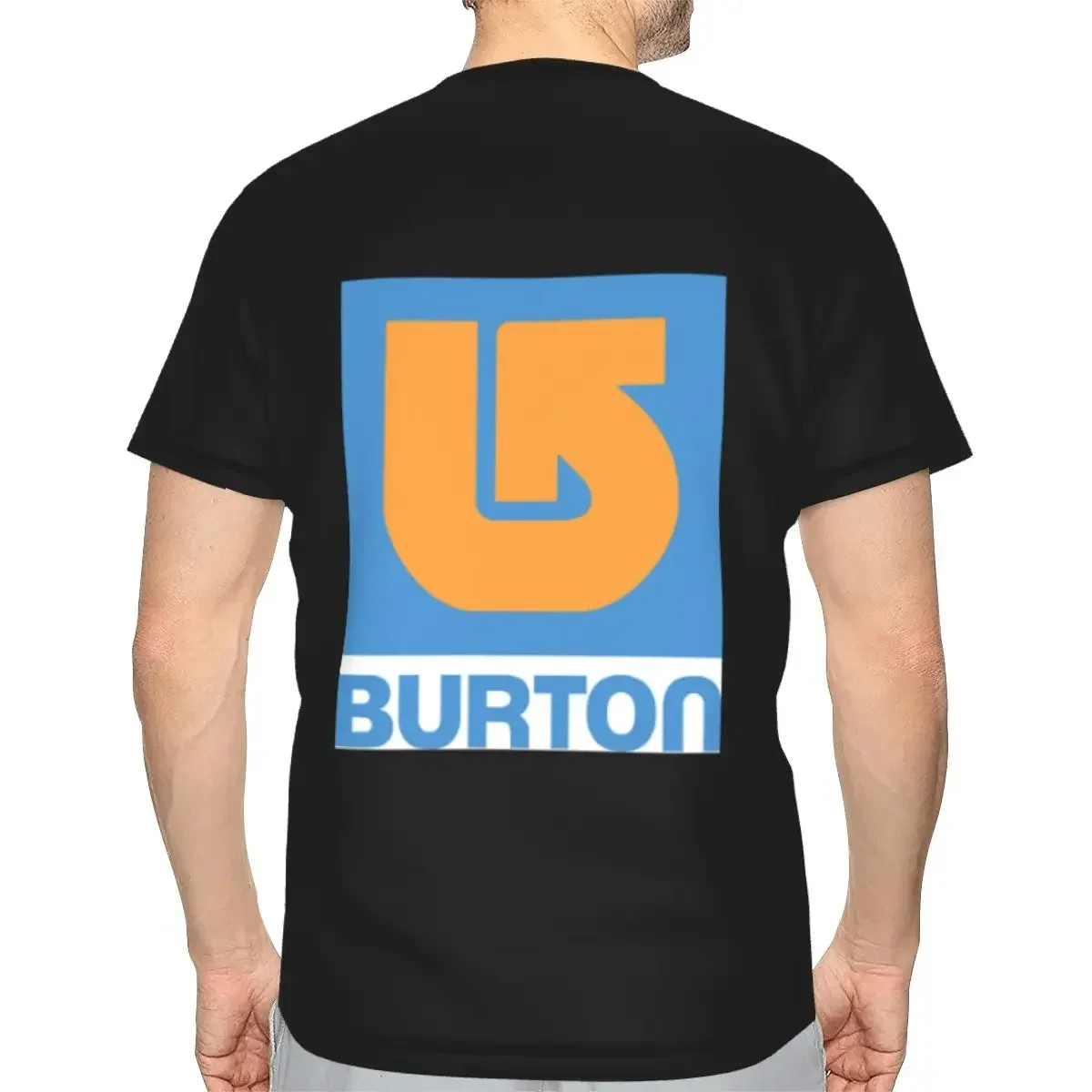Burton Snowboard Sportive polyester T-Shirt Men'sFunny T Shirts Men Round Neck Short Sleeve