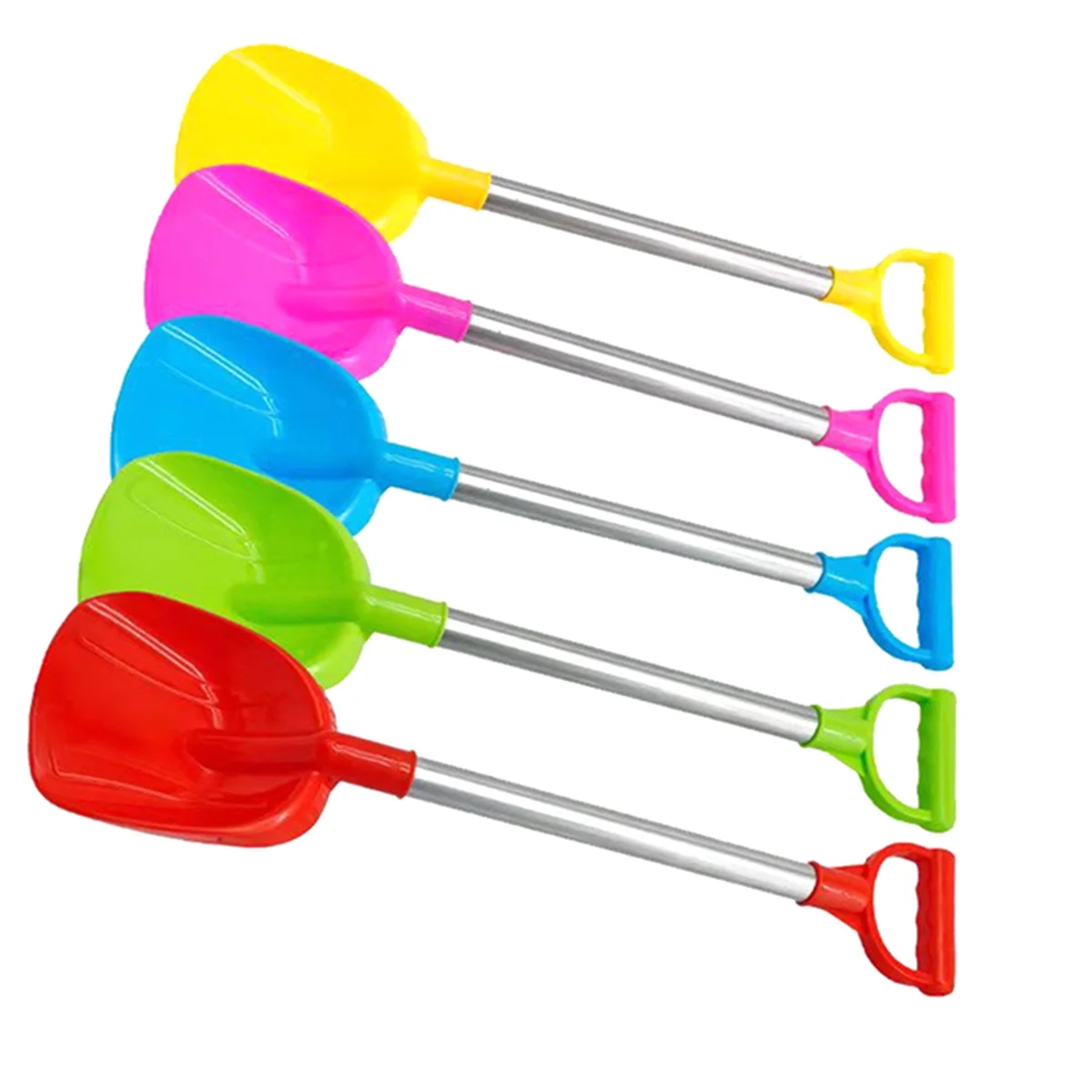 Hot sale 5PCS Kids Snow Shovel Toys for Winter Square Small Digging Shovels with Plastic Scoop for Beach Driveway Car Garden