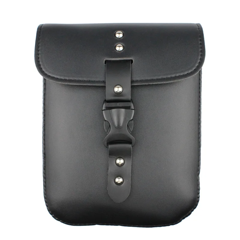 Motorcycle Handlebar Bag PU Leather Saddlebags Storage Tool Pouch Bar Saddlebags For Harley Sportster XL883 XL1200 Universal