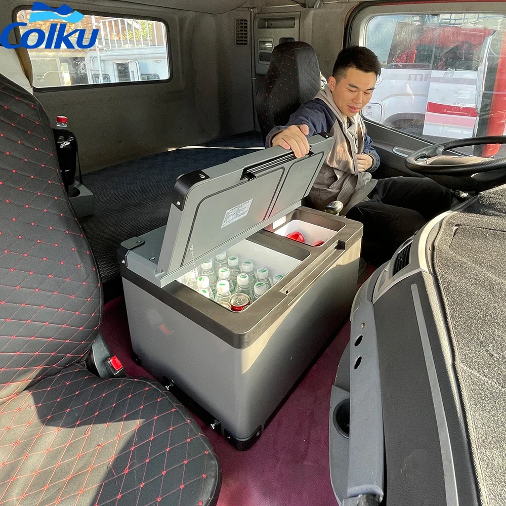 Truck Fridge Europe Brand Semi Heavy Duty Truck Dc 12V 24V Capacity 30 40 Liters Mini Refrigerator