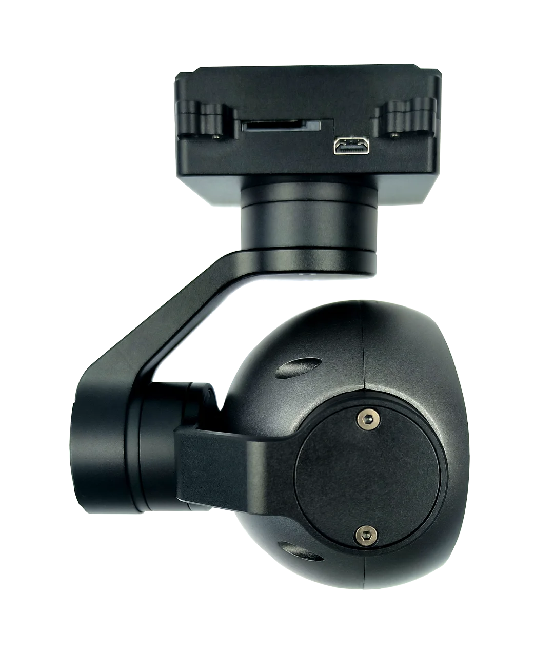 TOPOTEK 255g Lightweight EO+IR+LRF KHP290G609L11 1080P Daytime +640*512 Thermal+1100m LRF with 3-axis gimbal, DUAL VIDEO output