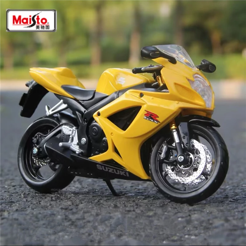 Maisto 1:12 Suzuki GSX-R600 Alloy Racing Motorcycle Model Simulation Diecast Metal Street Sports Motorcycle Model Childrens Gift