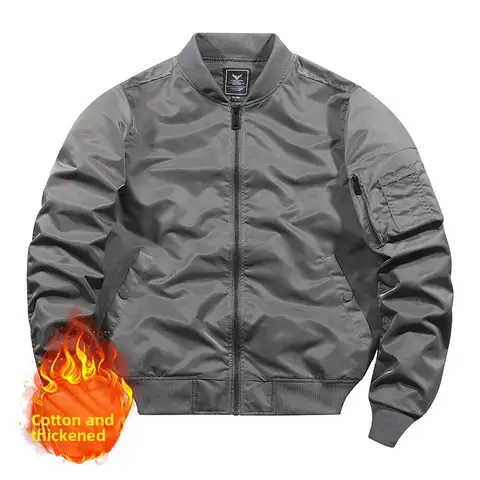 2026 Autumn/Winter High-quality coat Men's Tough Guy Coat Air Force MA1 Pilot Jacket Men's Aviation Jacket