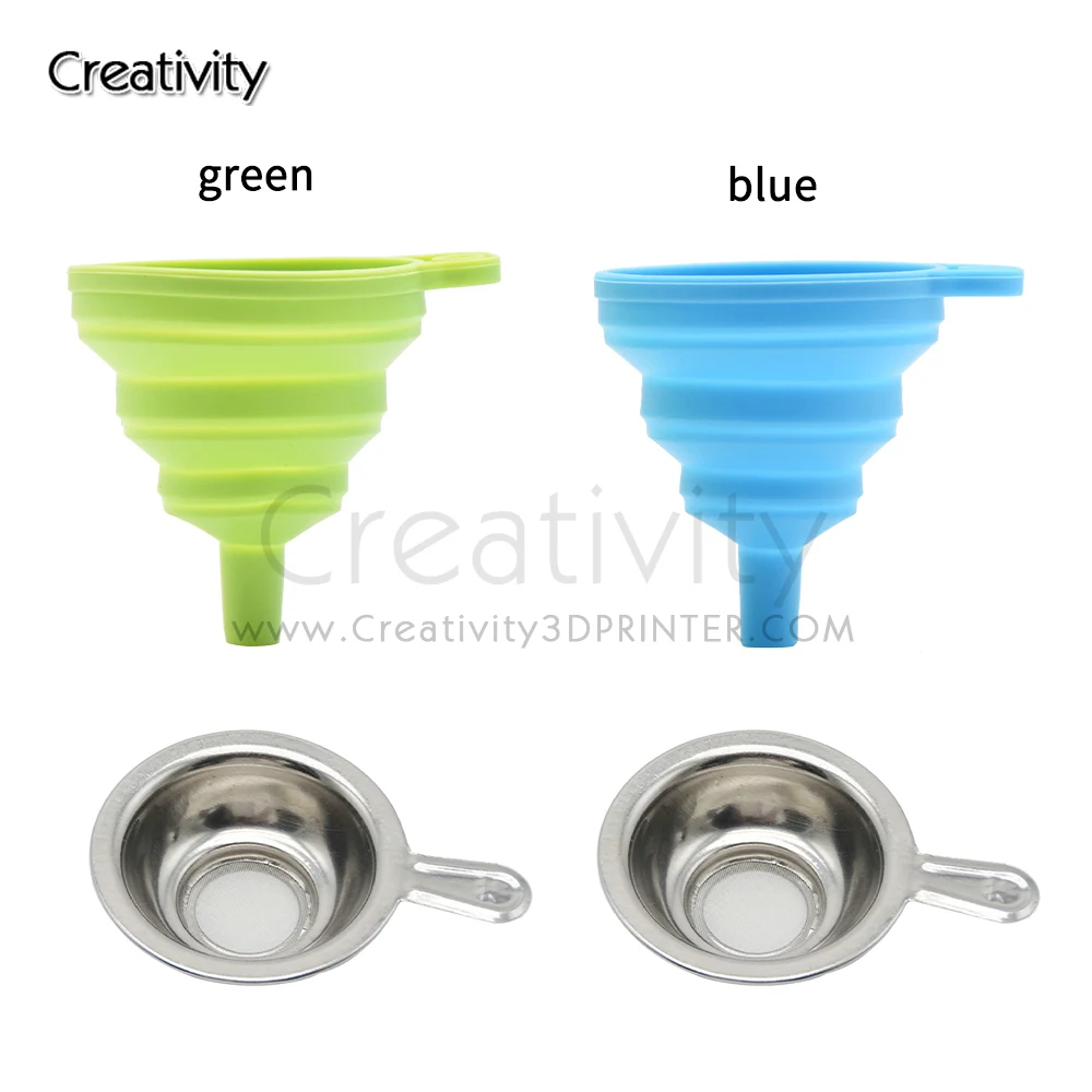 1SET Folding Resin Funnel UV Resin Filter Curing Photon SLA 3d Printer Resin Filter for ANYCUBIC Photon DLP 3D Printer Part