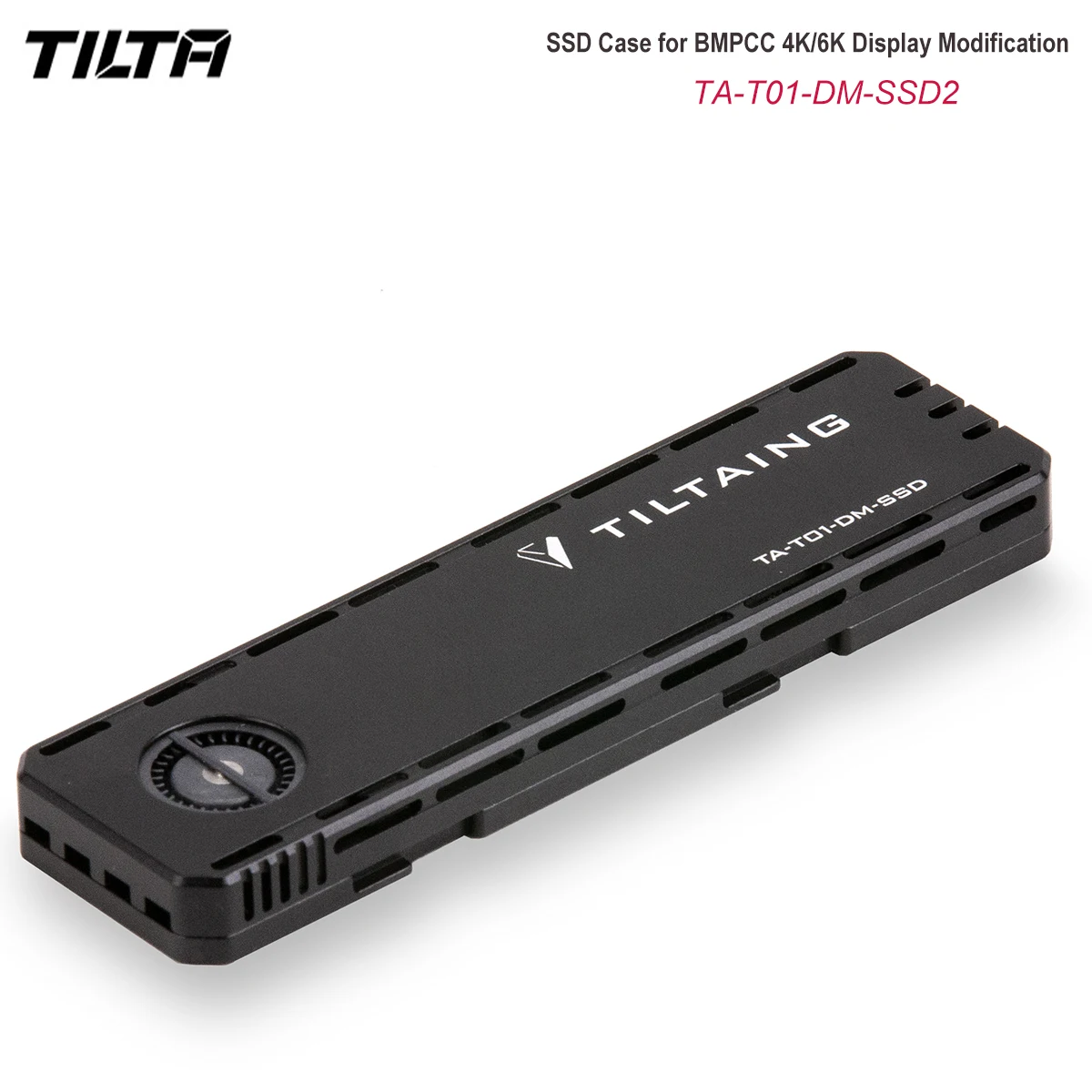 TILTA TA-T01-DM-SSD2 SSD Case for BMPCC 4K/6K Display Modification Compatible with Most SATA & NVMe Solid State Drives