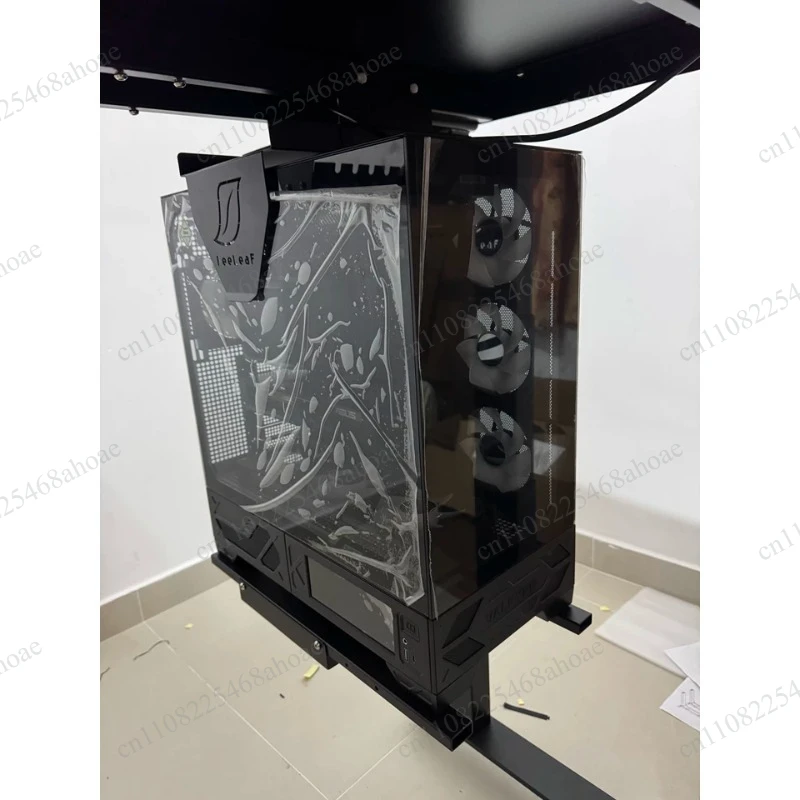 Metal desktop computer case bracket, computer tower supplies, adjustable suspension, gaming computer case bracket
