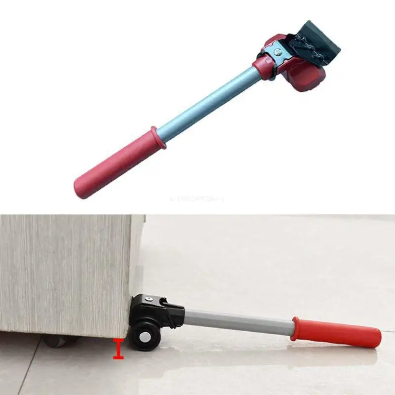 Furniture Mover Tool Set Heavy Stuffs Transport Lifter 4 Wheeled Mover Roller with Wheel Bar Moving Hand Device