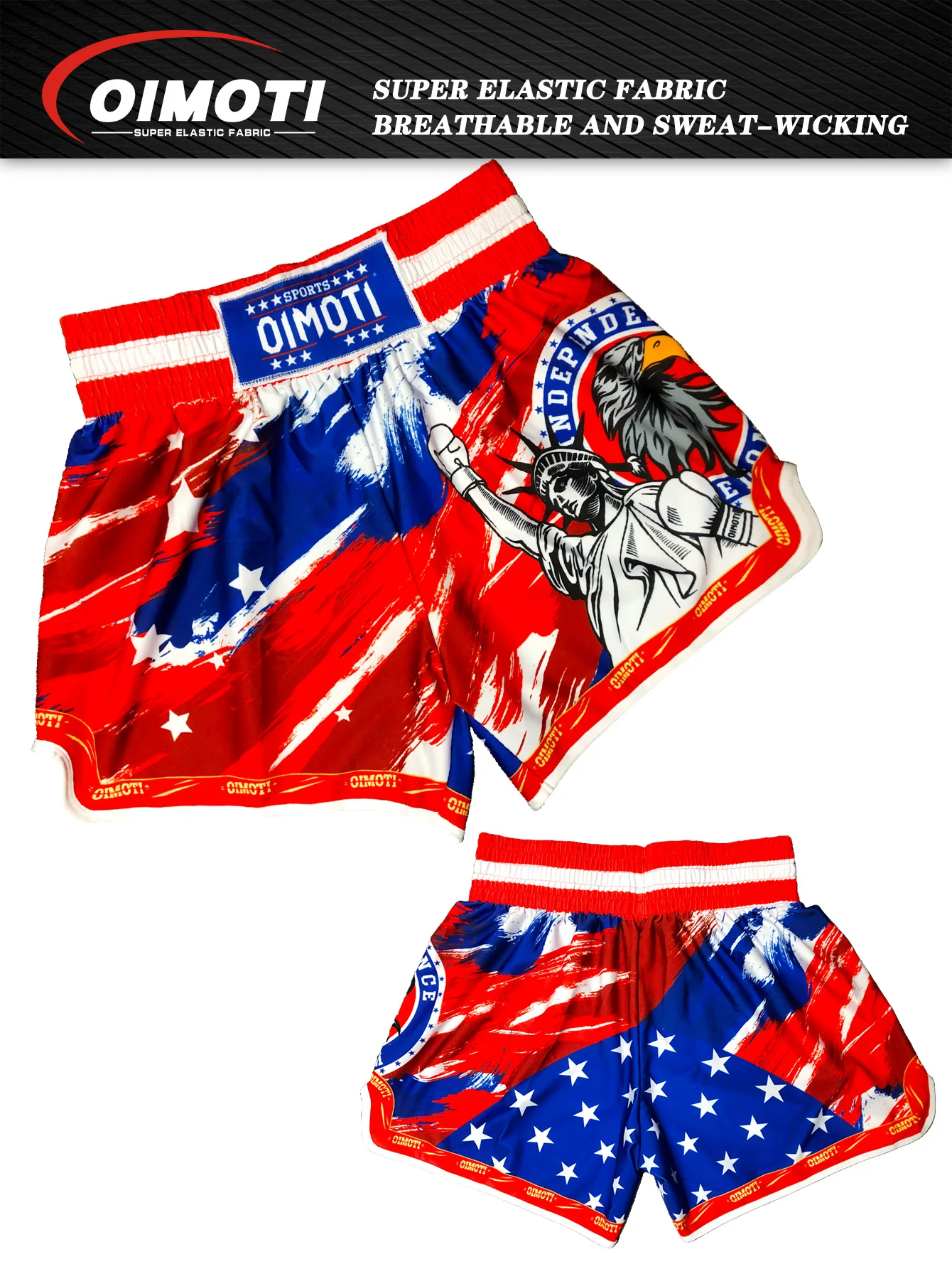

ONE Fitness Quick Dry Elastic Sports Shorts for Men Casual Martial Arts Boxing Wrestling Training Pants